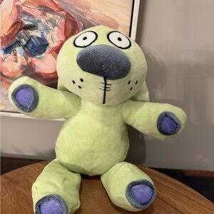 Yottoy Knuffle Bunny Mo Willems Plush Green Rabbit Stuffed Animal 12” 2004